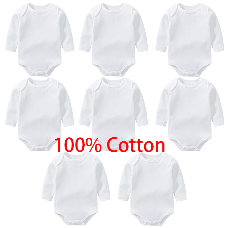 Baby Clothing Brands - 3/8 unids/lote monos de manga larga