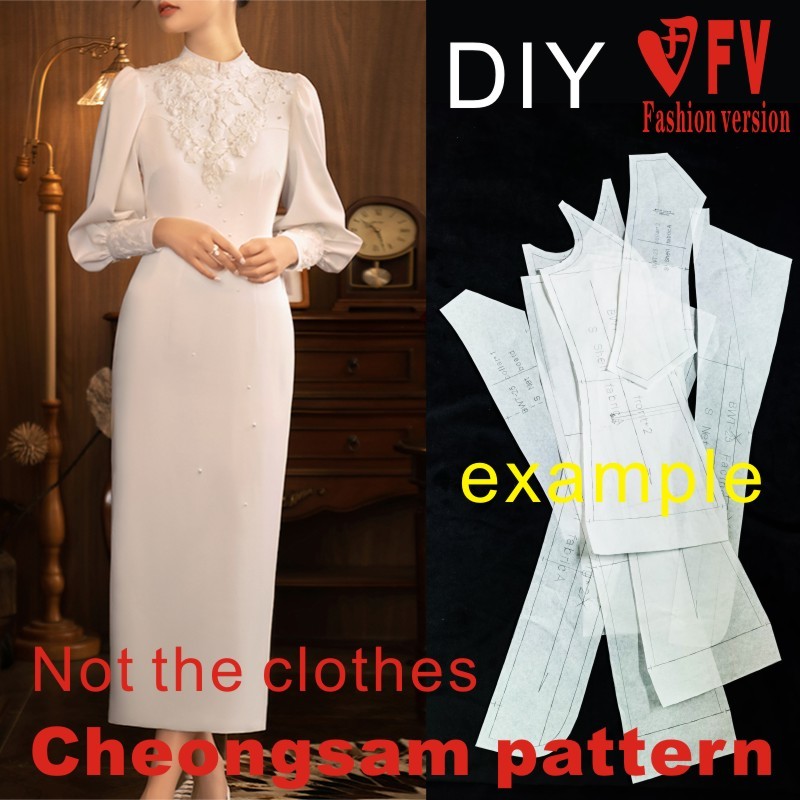 Baby Clothing Patterns - Vestido de noche con patrón cheongsam