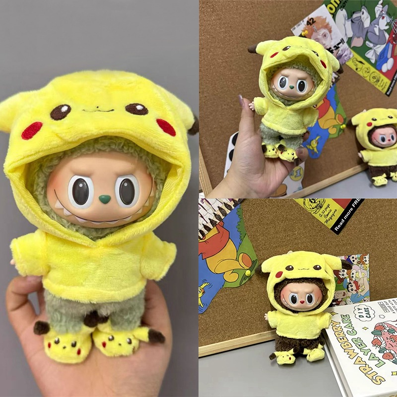 Baby Clothing Set - 15 17cm para muñeca Labubu dibujos