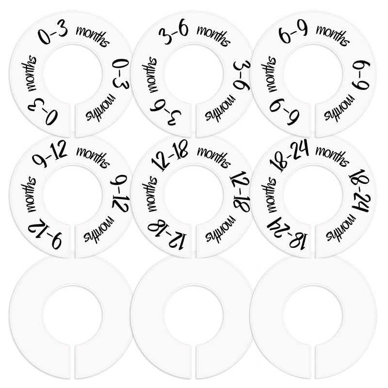 Baby Clothing Store - 100 Uds. Perchas redondas de tela