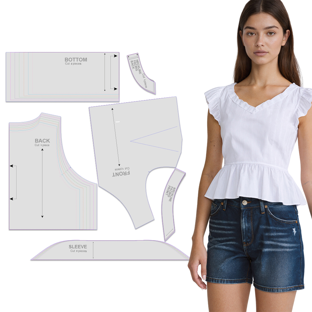 Baby Clothing Patterns - Patrones de costura para top de