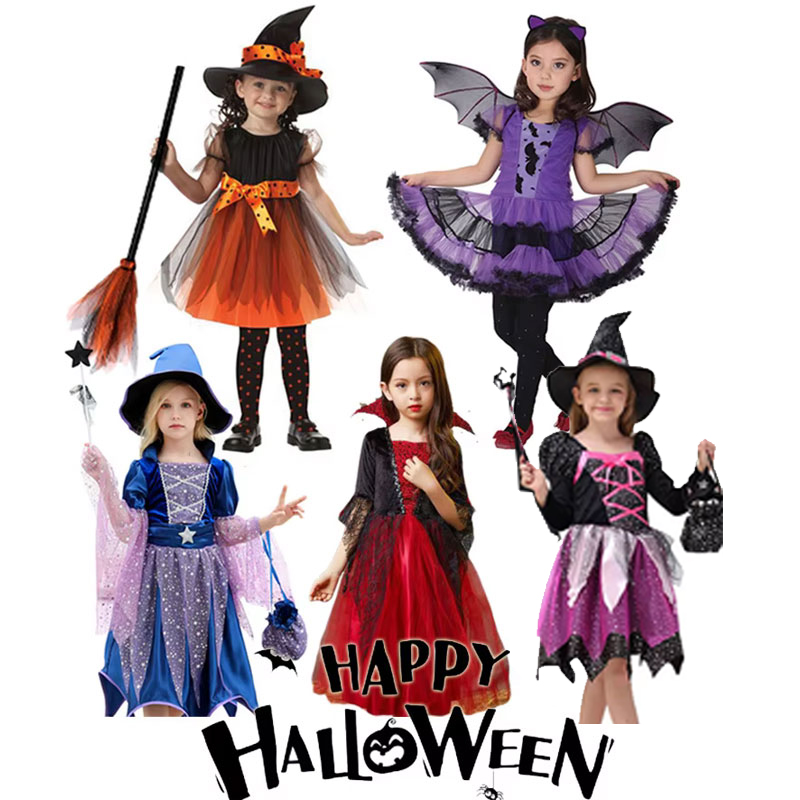 Baby Q Clothing - Disfraz de Halloween para niñas, vestido