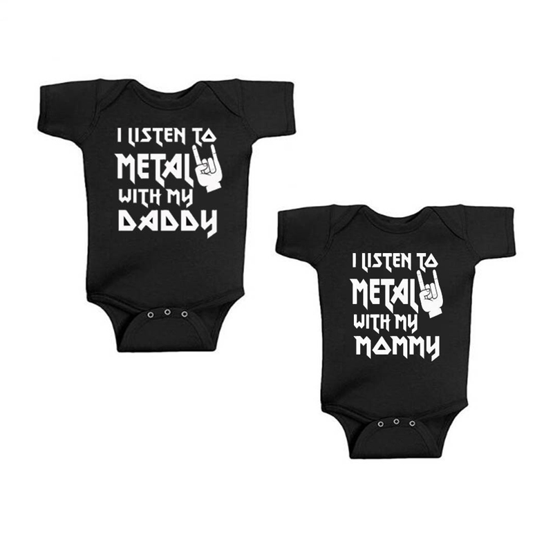 Baby Clothing Brands - I Listen to Metal with My