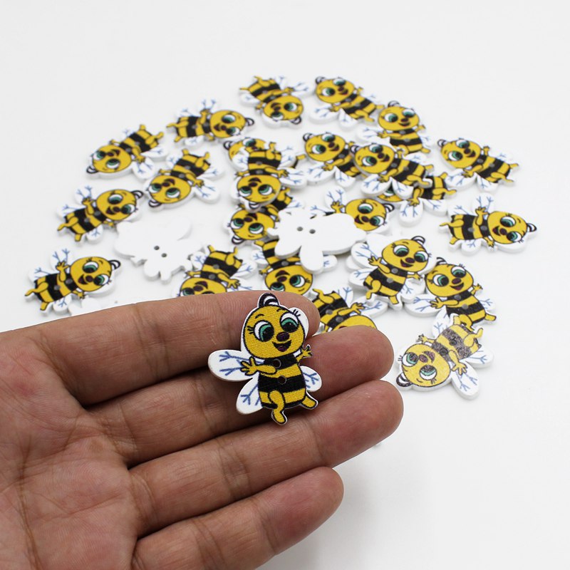 Baby Clothing Sewing - 50 Piezas de Botones de Madera