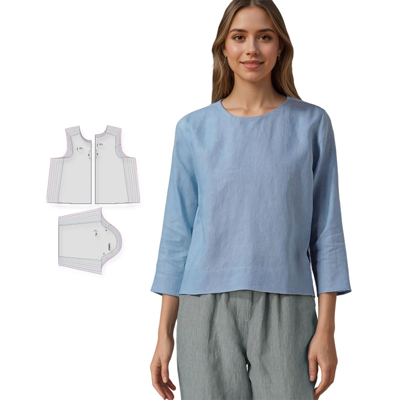 Baby Clothing Patterns - Patrones de costura para blusa de