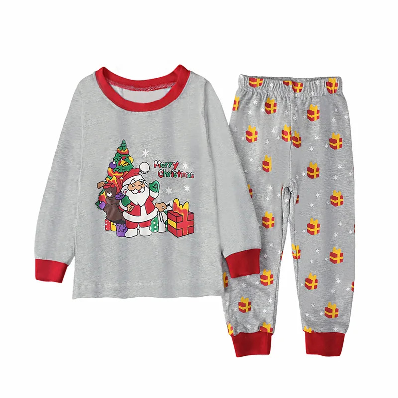 Pijamas grises con estampado d - Baby Clothing Set reseña y precio