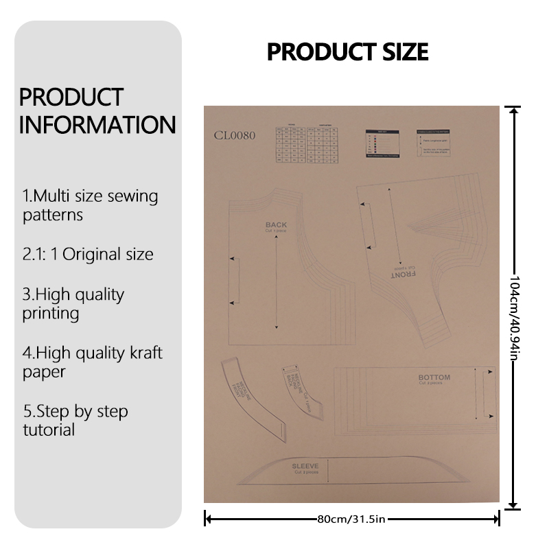 Patrones de costura para top d - Baby Clothing Patterns reseña y precio