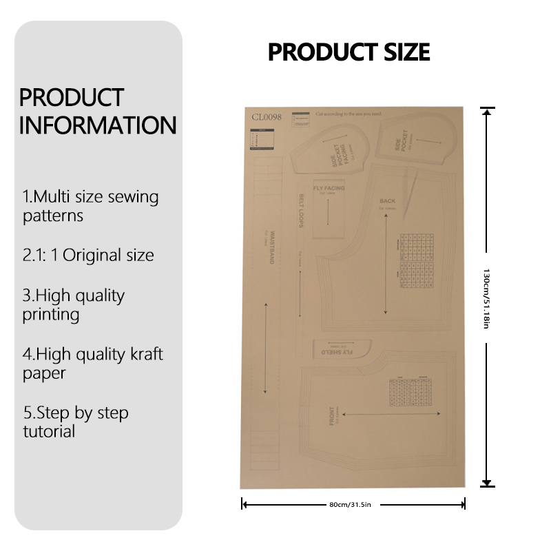Patrones de costura para panta - Baby Clothing Patterns reseña y precio