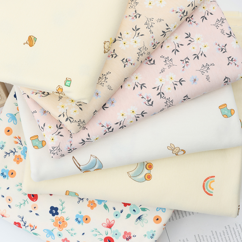Tela de punto estampada de alg - Baby Clothing Sewing reseña y precio