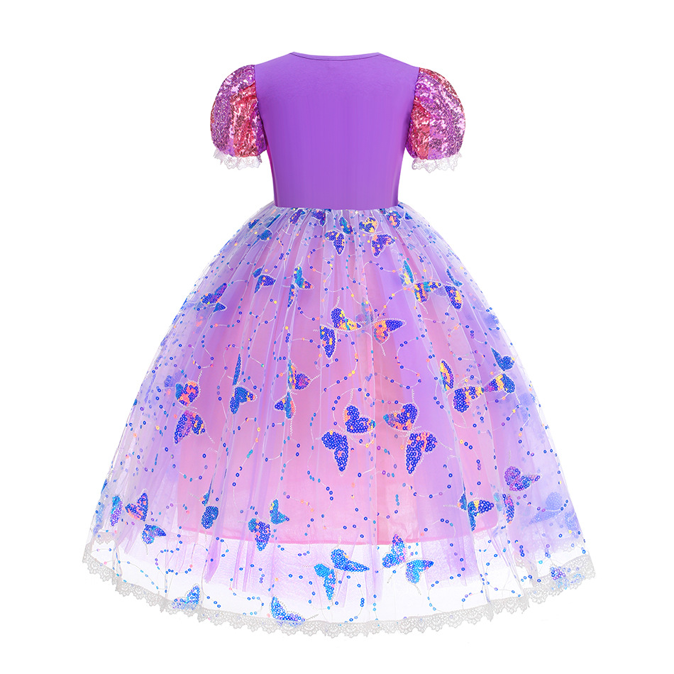 Vestido de Rapunzel para niña  - Baby Q Clothing reseña y precio